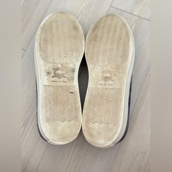H.S. Trask Rigby Denim Italian Suede Low Top Sneakers Size 12 - Picture 7 of 14